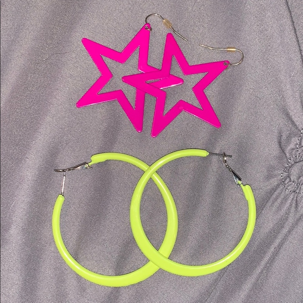 bright dangle earrings